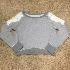 Free People Sweatshirt with Lace ~ NVR WORN 😎