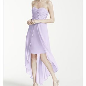 David's bridal hi-low dress