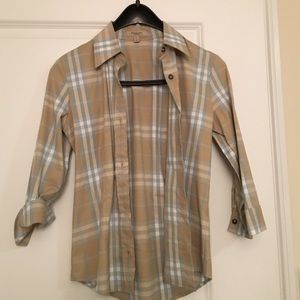 Burberry button up size 4