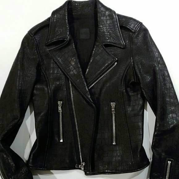 ❌SOLD❌RtA LAMBSKIN Leather Jacket Balenciaga style - Picture 2 of 4