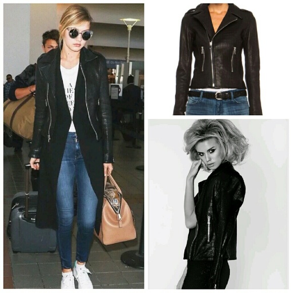 ❌SOLD❌RtA LAMBSKIN Leather Jacket Balenciaga style - Picture 4 of 4