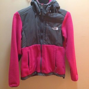 Womens hooded North Face jacket