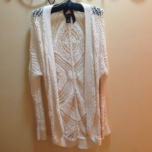 Long White Cardigan