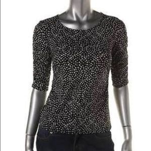 Alfani polka dot top petite medium