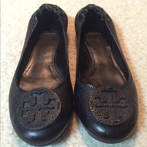 Tory Burch Black Flats