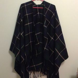 Uniqlo plaid 2 way stole