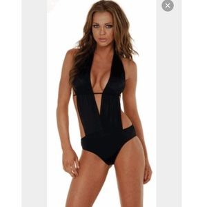 Black Monokini swimwear