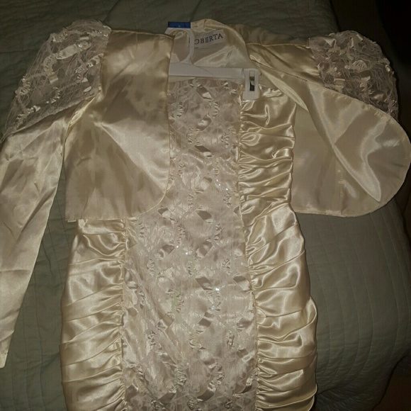 Vintage 80s wedding dress