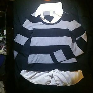 Faded Glory 'polo' style long sleeved shirt