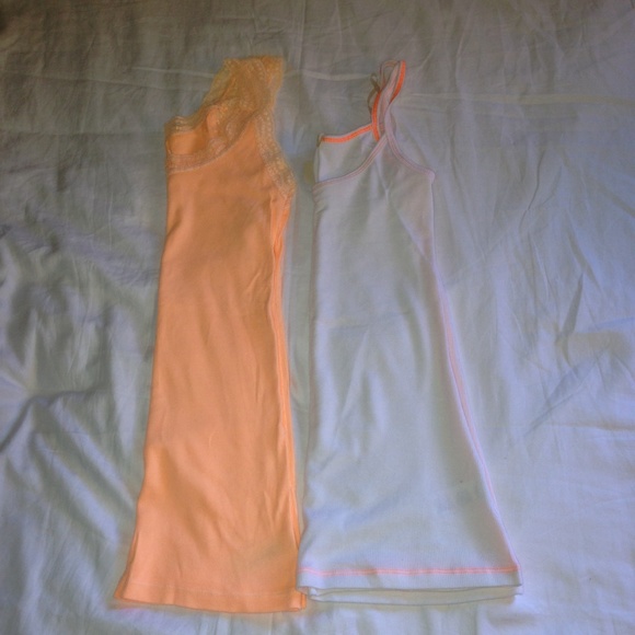 2 NWT Neon Orange Tanks - Picture 2 of 3