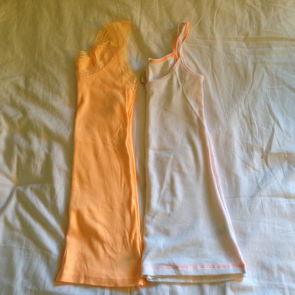 2 NWT Neon Orange Tanks - Picture 3 of 3