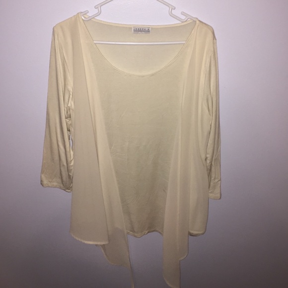 Tan/Cream Blouse