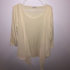Tan/Cream Blouse