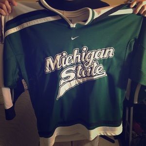Michigan state hockey jersey men's