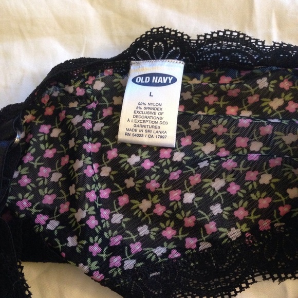 NWOT Old Navy Floral Mesh Bralette - Picture 3 of 3
