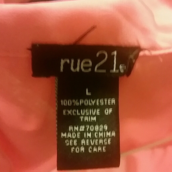 SOLD*****  Forever 21 sheer Coral blouse - Picture 2 of 2