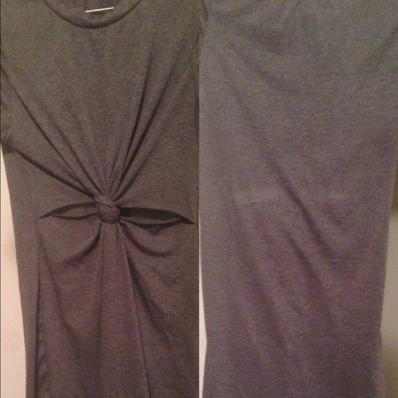 A gray split dress , comfortable 💕