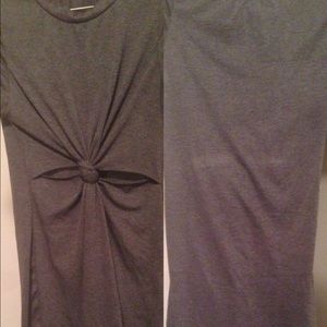 A gray split dress , comfortable 💕