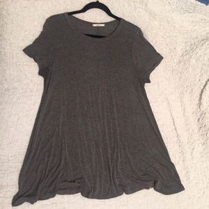 Gray t-shirt dress