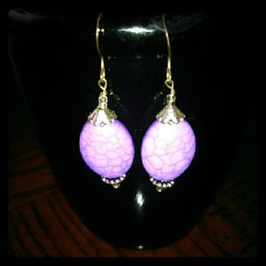 Purple earrings