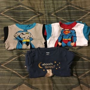 3 pairs of boys size 6 pajamas