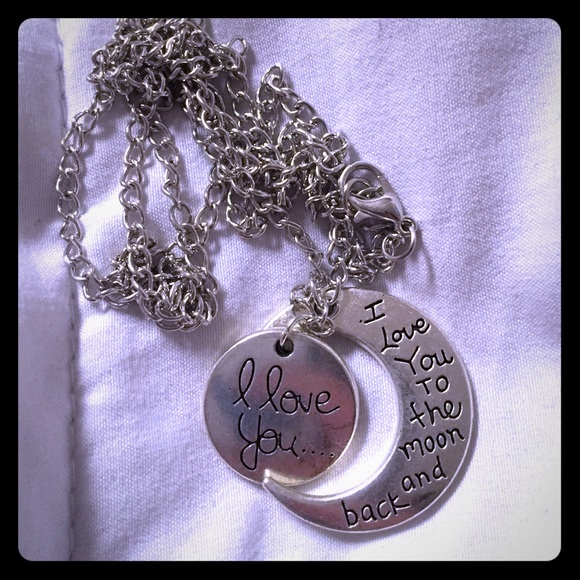 I love you to the moon and back necklace