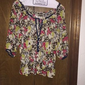 Floral Hollister Blouse
