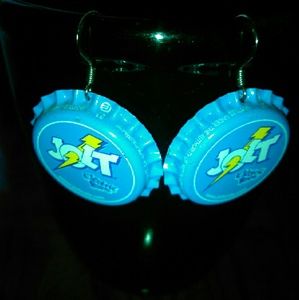 Jolt bottle cap earrings