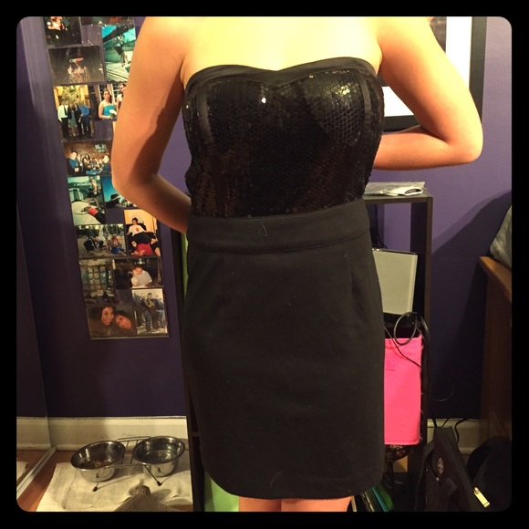 Akira Little Black Dress w/ Sequins