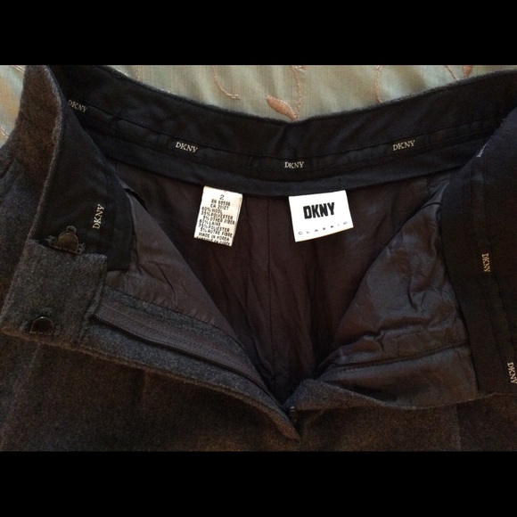 Dkny Classic Silhouette Wool Trousers - image 4