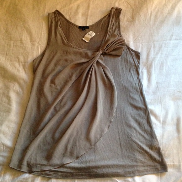 NWT Gap Mixed Media Bow Tank - Picture 2 of 4