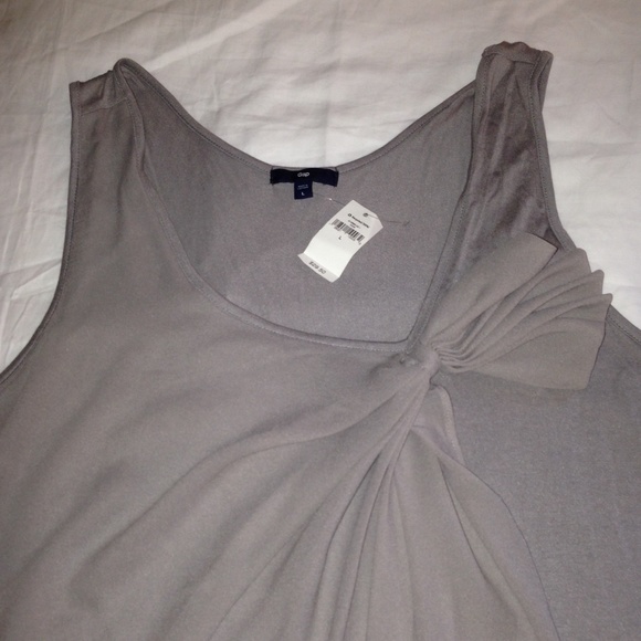 NWT Gap Mixed Media Bow Tank - Picture 3 of 4
