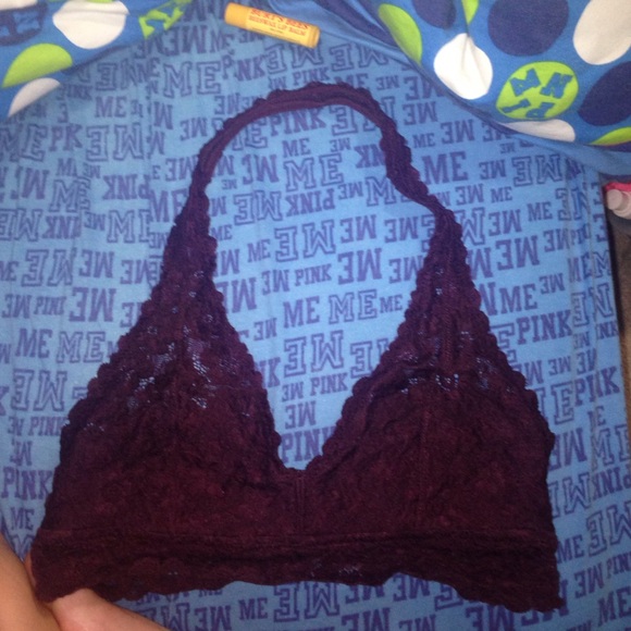 burgundy bralette