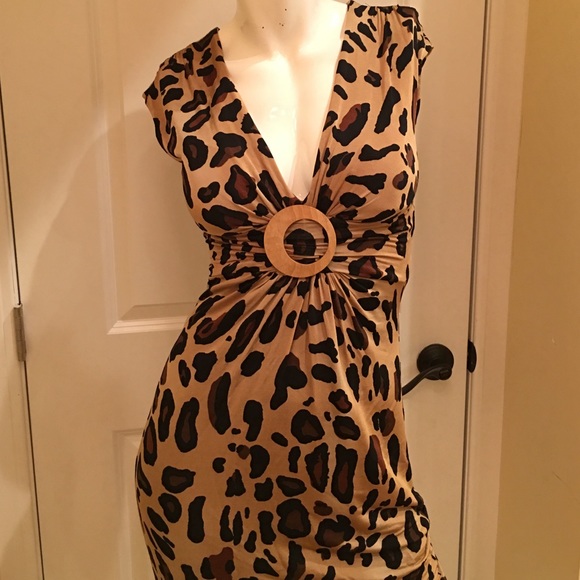 💎💎leopard print cache dress size 6💎💎 - Picture 2 of 4