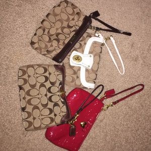 BUNDLE PACKAGE ☺️ 4 Authentic Coach Wristlets