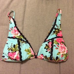 Betsey Johnson Floral Bikini Top