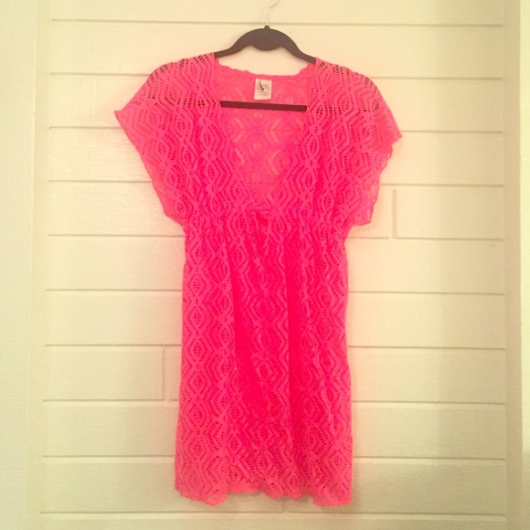 Pretty pink beach cover up