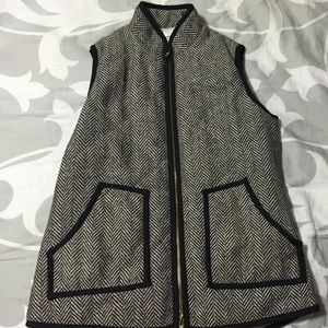 brown tweed herringbone vest! jcrew lookalike!