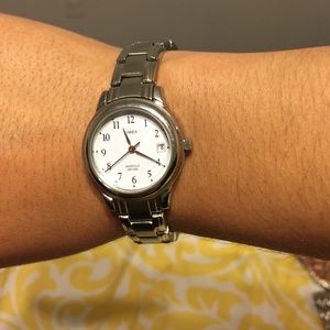 Silver Timex ladies watch