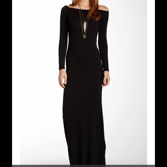 Off the shoulder maxi dress