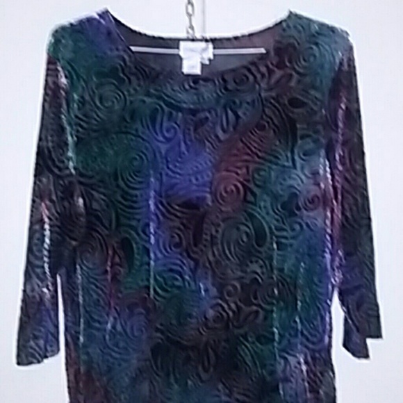 Vintage paisley multi-colored top