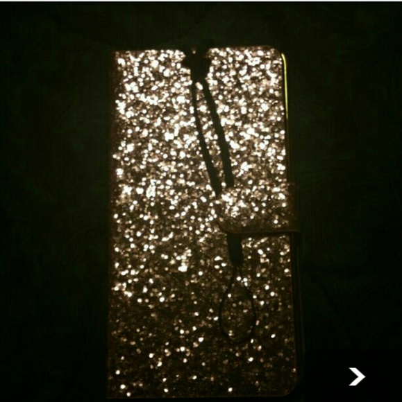 New note 4 case sparkly pink with card holder