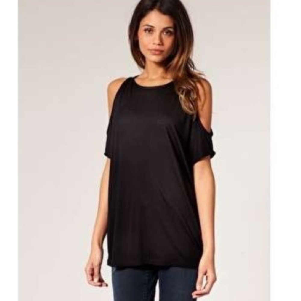 Black Cut out top purchased at LF - Picture 2 of 6