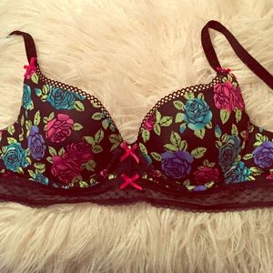 Betsey Johnson Floral Bra