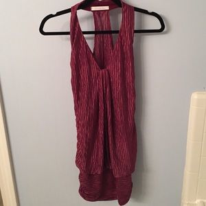 Burgundy cocktail dress