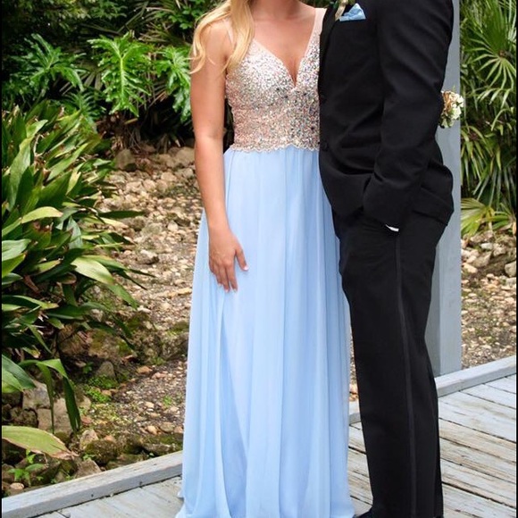 Long maxi prom dress 2015 size 3/4