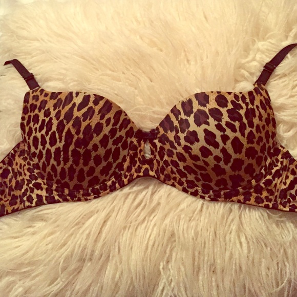 Leopard Print Push-Up Bra