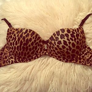 Leopard Print Push-Up Bra
