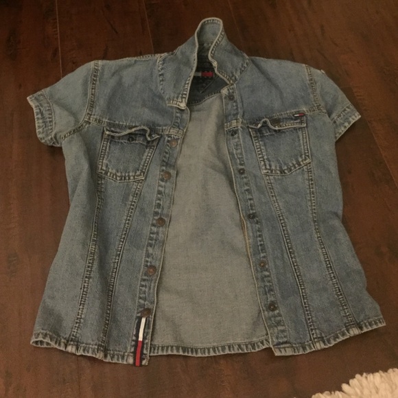 Cropped jean jacket