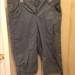 Grey knee length shorts